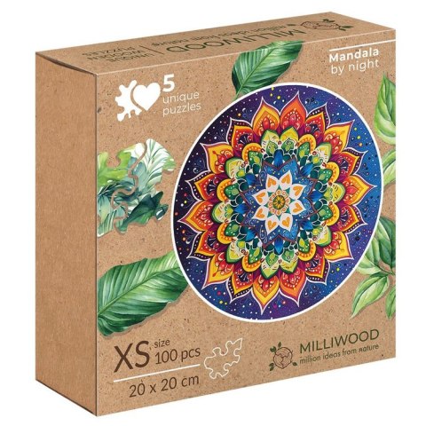 Alexander Mandala NOCNA nocą - drewniane puzzle 100 ele ZA6078