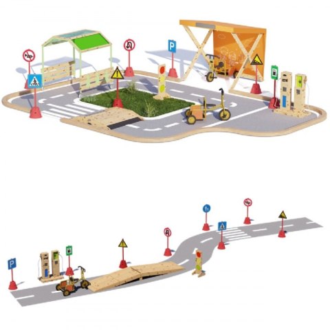 CLASSIC WORLD EDU Zestaw Dużych Znaków Drogowych 90cm - 8el