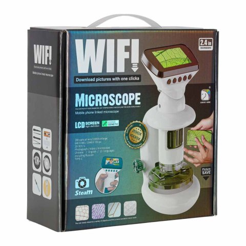 Mikroskop elektronowy wifi USB ekran LCD 200x 1000x