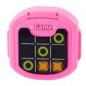 Gra Elektroniczna Kółko i Krzyżyk Tic Tac Toe 9 Trybów Różowa