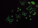 Magiczne Fluorescencyjne Motyle i Gwiazdki - Świecące Naklejki ZA5681