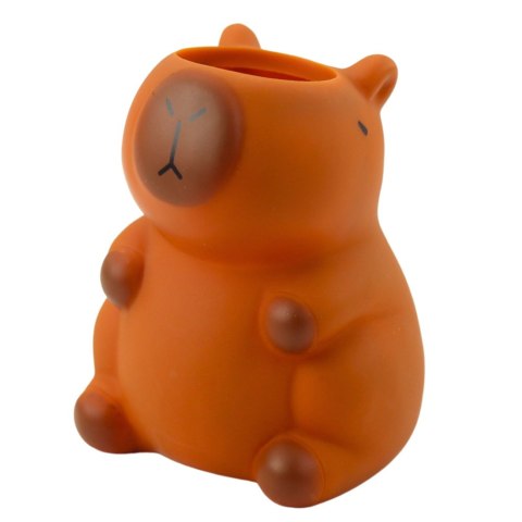 Pojemnik Na Długopisy Kapibara Figurka Organizer Brązowa 10 x7 cm