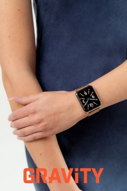Smartwatch Gravity Różowe Złoto Granatowy 2 Paski GT17-2