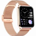Smartwatch Gravity Różowe Złoto Granatowy 2 Paski GT17-2