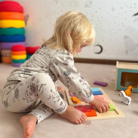 WOOPIE GREEN Box Pudełko XXL Montessori Edukacyjne 7w1 Sensoryczne 31-36 Mies. FSC