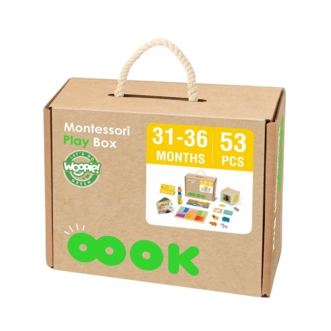 WOOPIE GREEN Box Pudełko XXL Montessori Edukacyjne 7w1 Sensoryczne 31-36 Mies. FSC