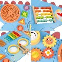 WOOPIE GREEN Drewniana Ścienna Tablica Manipulacyjna Dinozaur Montessori FSC