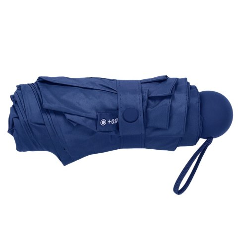 Parasolka Kieszonkowa Składana z Ochroną UV UPF 50+ Etui Granatowa 90 cm