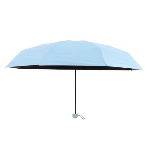 Parasolka Kieszonkowa Składana z Ochroną UV UPF 50+ Etui Niebieska 90 cm