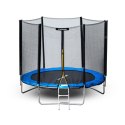 Trampolina ogrodowa z siatką zewnętrzną o średnicy 8 ft 244-252 cm + drabinka