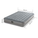 Materac dmuchany dwuosobowy 203x152x30 cm z wbudowaną pompką elektryczną INTEX 64114