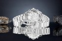 Zegarek Męski Giewont Chronograph Sapphire Srebrno Zielony GW3970-B8