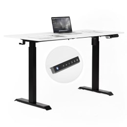 Biurko elektryczne regulowane 140x70 cm regulacja wysokości 76-121 cm ModernHome