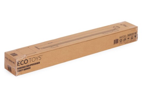 Bramka barierka roleta 160 cm ochronna zabezpieczająca na schody i drzwi czarna ECOTOYS