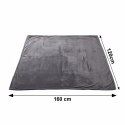 Koc elektryczny dwustronny 120x160 cm mata grzewcza regulacja temperatury pilot