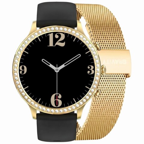 SMARTWATCH DAMSKI GRAVITY GT5-1 - DODATKOWY PASEK (sg043a)