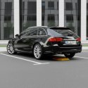 Blokada parkingowa składana zapora 30 cm na klucz z odblaskowymi pasami
