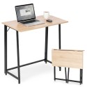 Biurko komputerowe składane 80x45 cm stolik pod laptopa loft ModernHome