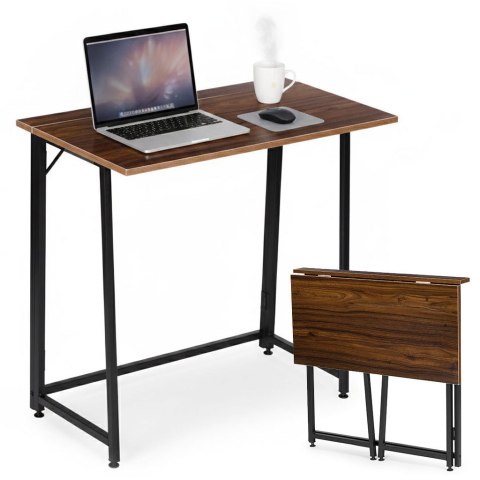 Biurko komputerowe składane 80x45 cm stolik pod laptopa loft ModernHome