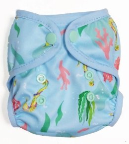 Polski Otulacz z lamówką - KONIK MORSKI noworodkowy 3-8kg
