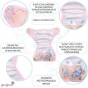 Polski Otulacz z lamówką - DZIKIE KOTY noworodkowy 3-8kg