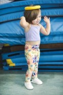 Długie Legginsy Dziecięce - Motyle 140-146 cm