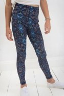 Długie Legginsy Dziecięce - Neon Splash 98-104 cm