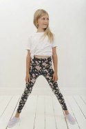 Długie Legginsy Dziecięce - Kolibry i Kwiaty 116-122 cm