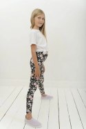 Długie Legginsy Dziecięce - Kolibry i Kwiaty 134-140 cm