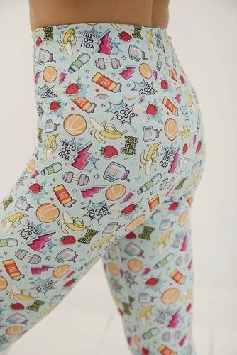 Długie Legginsy z Wysokim Stanem - You Go Girl XL dla wysokich