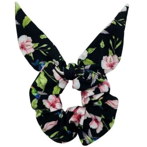 Scrunchie, frotka, gumka do włosów KOLIBRY Krótkie uszy