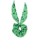 Scrunchie, frotka, gumka do włosów ZIELONO MI Krótkie uszy