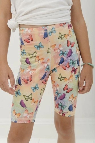 Krótkie Legginsy Dziecięce - Motyle 86-92 cm