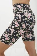 Krótkie Legginsy z Wysokim Stanem - Kolibry i Kwiaty XL