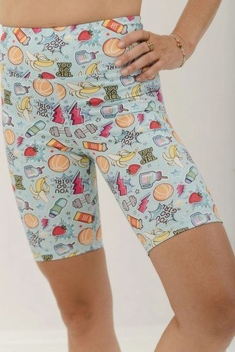 Krótkie Legginsy z Wysokim Stanem - You Go Girl XL