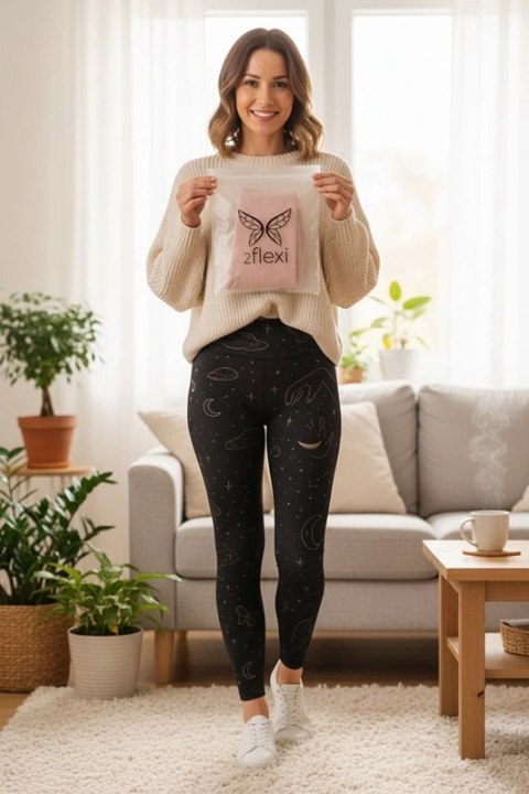 Długie Legginsy z Wysokim Stanem - Mystic XS dla wysokich