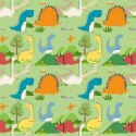 Pieluszka z kieszonką OS dwurzędowa, DINOZAURY