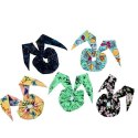 Scrunchie, frotka, gumka do włosów CINNAMON MUFFIN Długie uszy