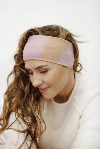 Scrunchie, frotka, gumka do włosów CINNAMON MUFFIN Krótkie uszy