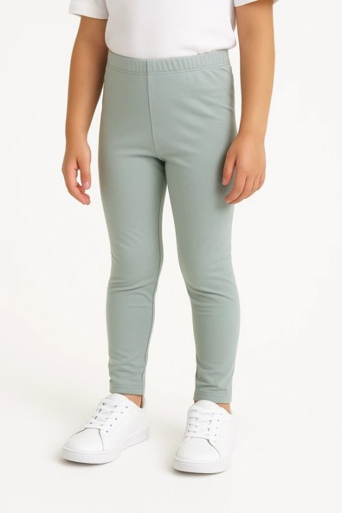 Długie Legginsy Dziecięce - Sage Mint 86-92 cm