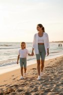 Krótkie Legginsy z Wysokim Stanem - Sage Mint L