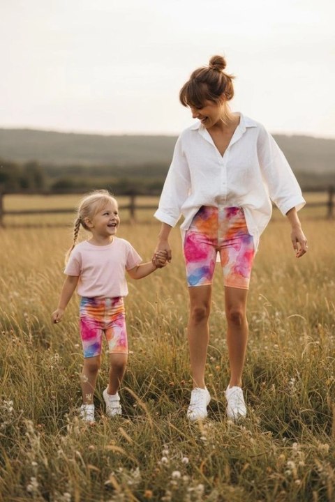 Krótkie Legginsy Dziecięce - Aquarelle 146-152 cm