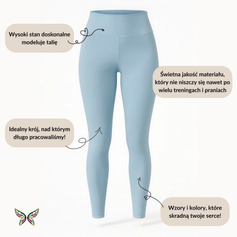 Legginsy 3/4 z Wysokim Stanem - Czarne XS