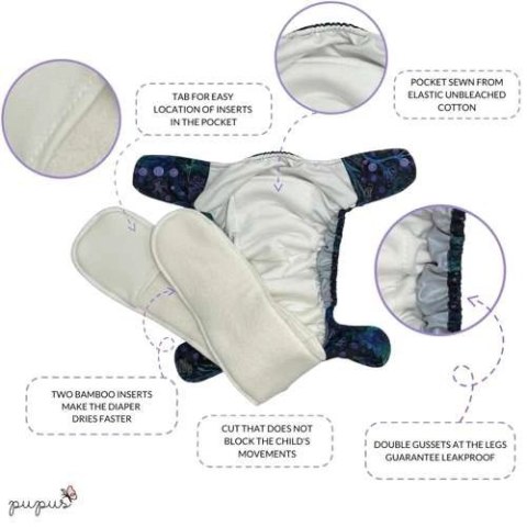 Pieluszka AIO (all in one) Mini OS 5-11kg - SAMOLOTY