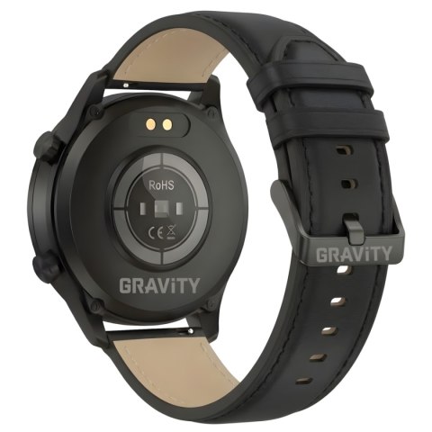 Smartwatch Gravity Czarny 2 Paski GT10-3