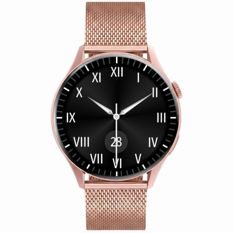 Smartwatch Gravity Różowe Złoto Pasek + Bransoleta GT11-7
