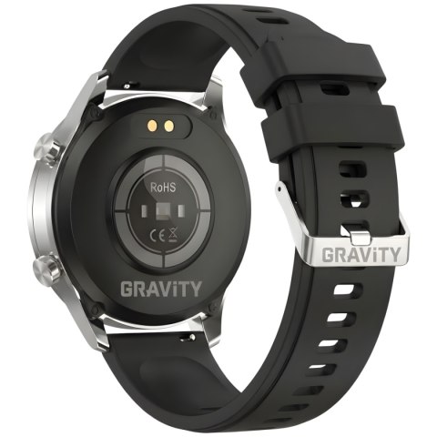 Smartwatch Gravity Srebrny 2 Paski GT10-7