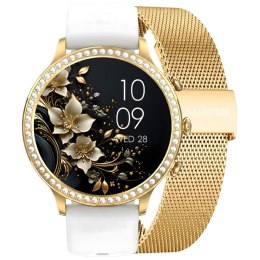 Smartwatch Gravity Złoty Pasek i Bransoleta GT5-2
