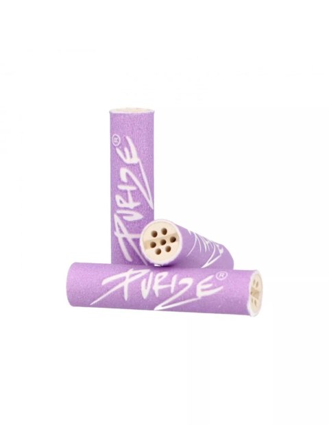 Filtry węglowe Purize XTRA Slim Lilac - śr. 6 mm - 100 szt.
