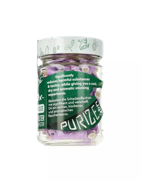 Filtry węglowe Purize XTRA Slim Lilac - śr. 6 mm - 100 szt.